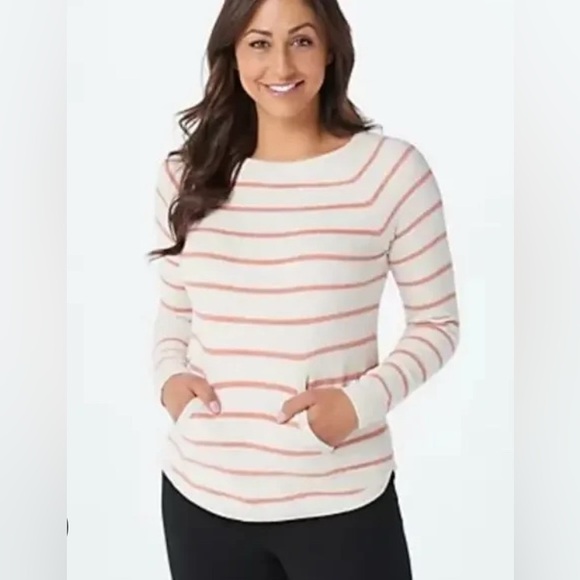 Barefoot Dreams Cozy Chic Ultra Light Pocket Sweater - Picture 1 of 11